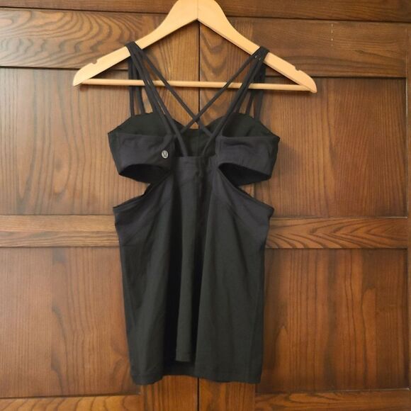 Lululemon Exquisite Tank II Black Size 4 RARE - Picture 5 of 6